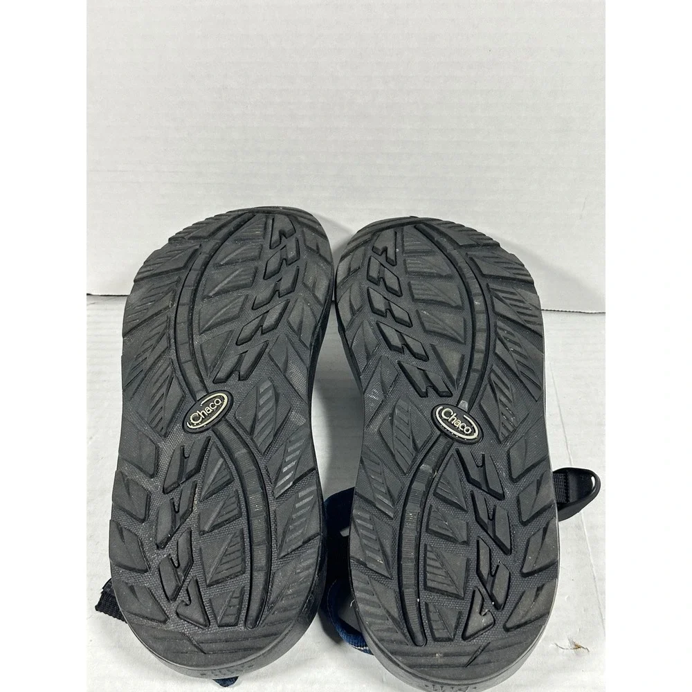 Chaco Mens Z/Cloud 2 Blue Black Adjustable Strap Toe Loop Hiking Sandals Size 11